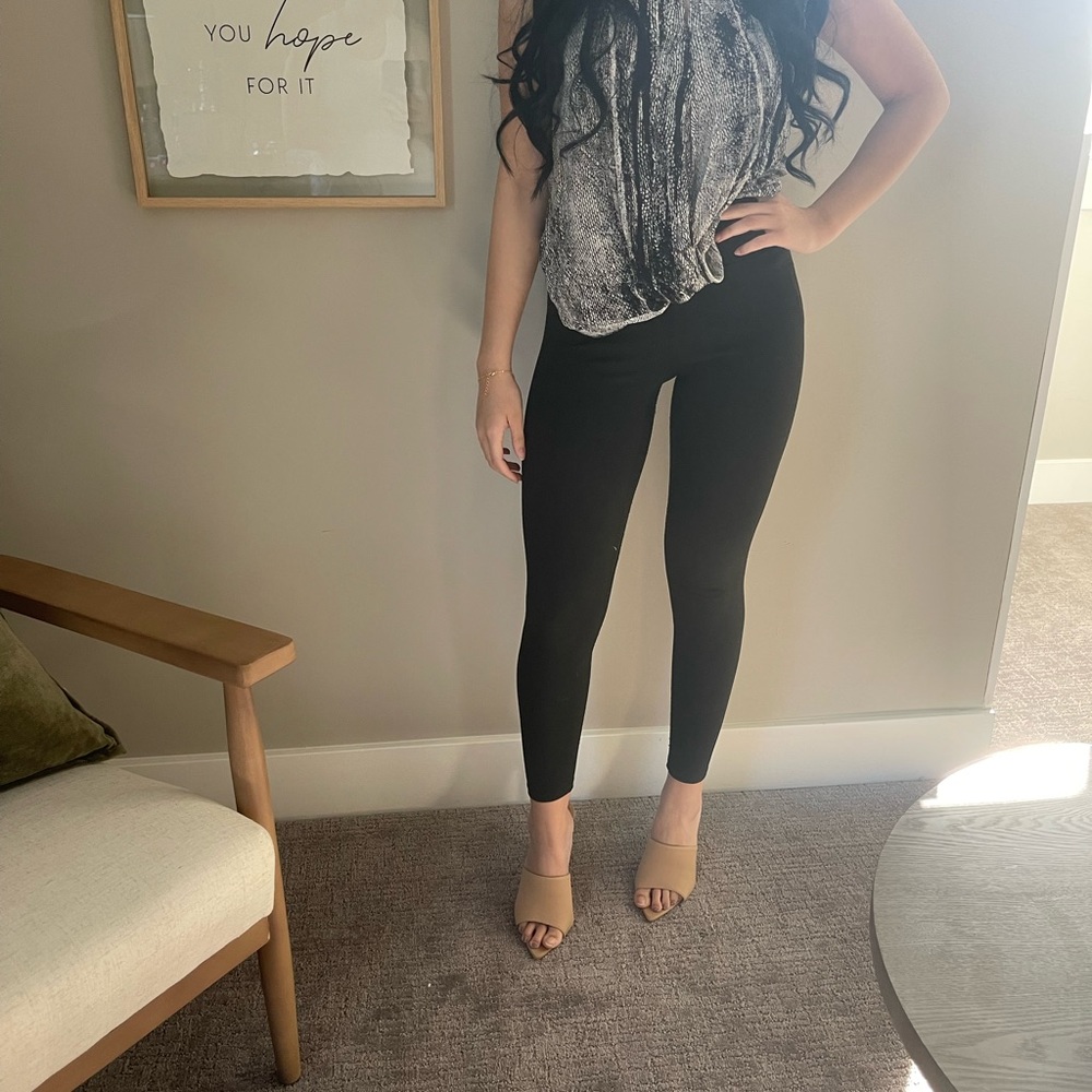 Black and white snake skin top